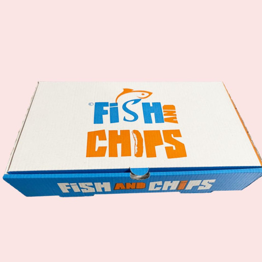 Fish & Chip Design Boxes - Corugated Branded Box Design