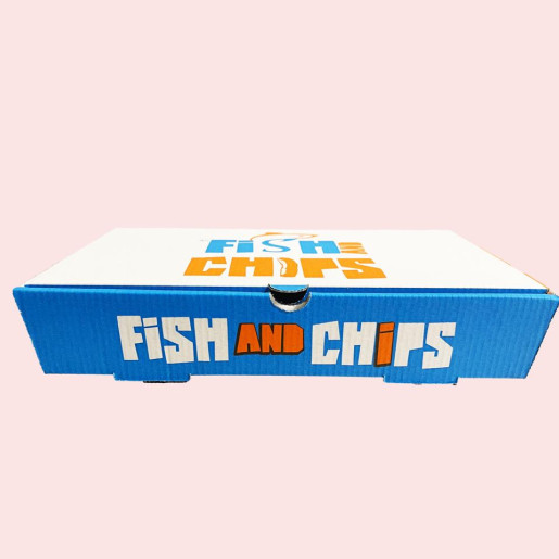 Fish & Chip Design Boxes - Corugated Branded Box Design Fish & Chip Design Boxes - Corugated Branded Box Design