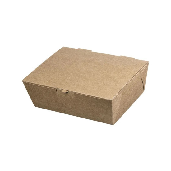Easy to Open Food Boxes “Kraft” for Double Burger - 200×145×75mm - (200 Boxes) Easy to Open Food Boxes “Kraft” for Double Burger - 200×145×75mm - (200 Boxes)