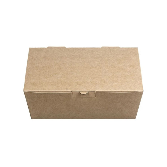 Easy to Open Food Boxes “Kraft” for Double Burger - 200×145×75mm - (200 Boxes) Easy to Open Food Boxes “Kraft” for Double Burger - 200×145×75mm - (200 Boxes)