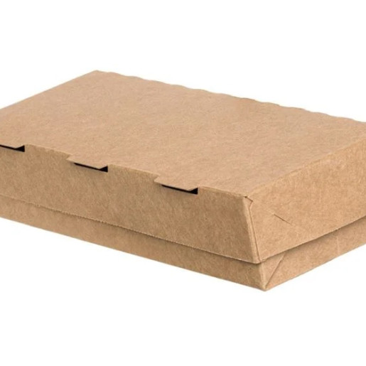 Easy to Open Food Boxes “Kraft” (T28) - 250 x 100 x 52 mm. (450 Boxes) Easy to Open Food Boxes “Kraft” (T28) - 250 x 100 x 52 mm. (450 Boxes)