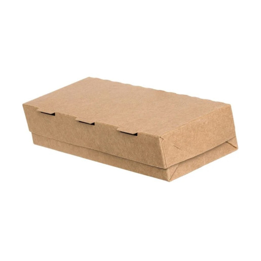 Easy to Open Food Boxes “Kraft” (T28) - 250 x 100 x 52 mm. (450 Boxes)