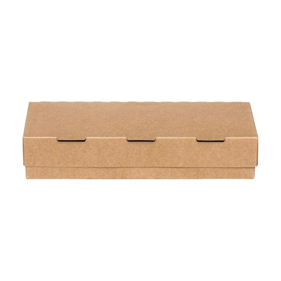 Easy to Open Food Boxes “Kraft” (T28) - 250 x 100 x 52 mm. (450 Boxes)