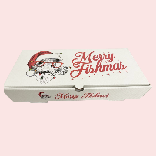 Christmas Fish & Chip Boxes (100) - Fishmas Design Christmas Fish & Chip Boxes (100) - Fishmas Design