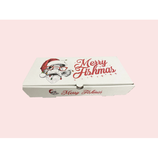 Christmas Fish & Chip Boxes (100) - Fishmas Design