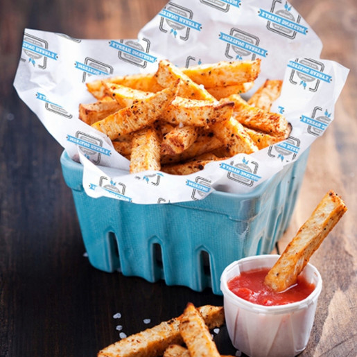 Custom Branded Greaseproof Sheet Size - 250 mm x 250mm