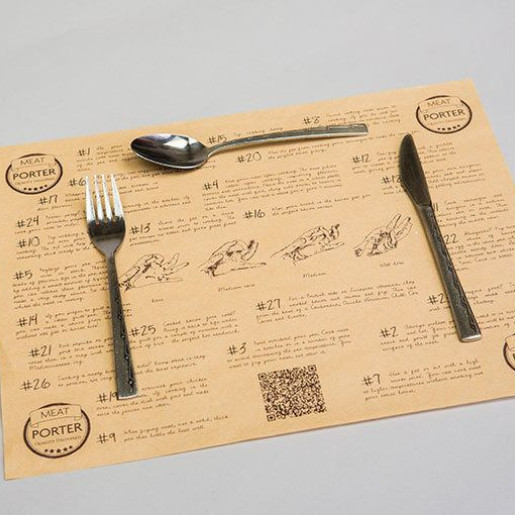 Custom Branded Greaseproof Sheet Size - 335mm x 335mm Custom Branded Greaseproof Sheet Size - 335mm x 335mm