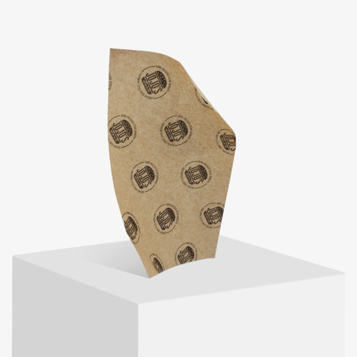 Custom Branded Greaseproof Sheet Size - 210 mm x 148mm