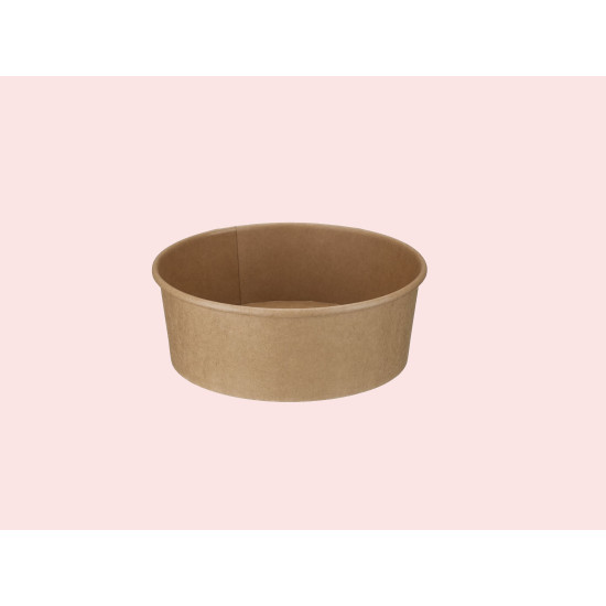 1300ml Kraft Round Bowl (PE Lined) 1300ml Kraft Round Bowl (PE Lined)