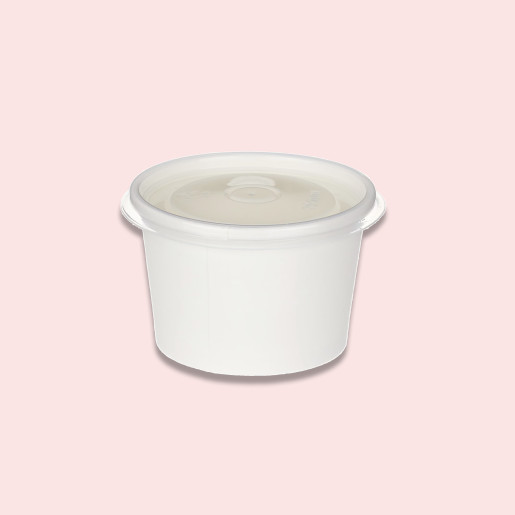 4oz White Paper Takeaway Portion Pot (PP lined) / Clear PP Lid (500 Pcs) 4oz White Paper Takeaway Portion Pot (PP lined) / Clear PP Lid (500 Pcs)