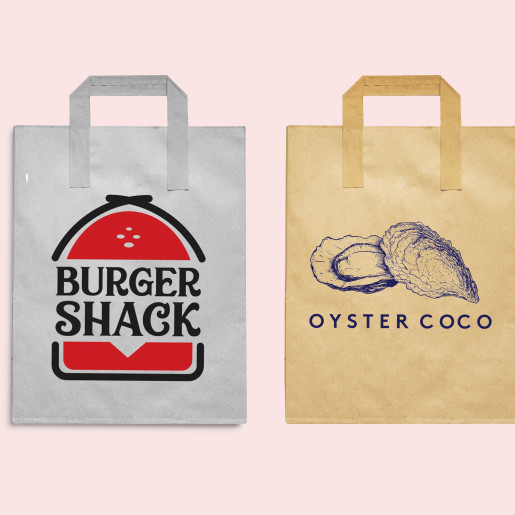 Large Handle Bags (250) - Personalised Large Handle Bags (250) - Personalised