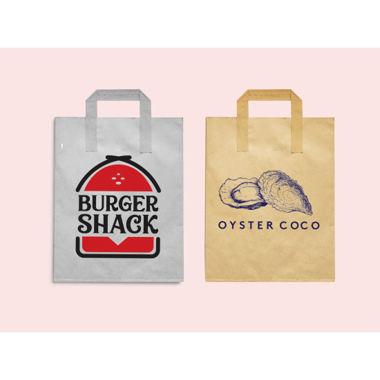 Large Handle Bags (250) - Personalised Large Handle Bags (250) - Personalised