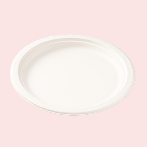 Bagasse Pizza Plate Round (317mm/12.5″) White