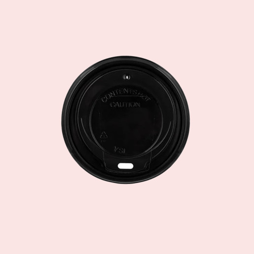 Coffee Cup PP Sip Lids Black Colour 90mm Coffee Cup PP Sip Lids Black Colour 90mm