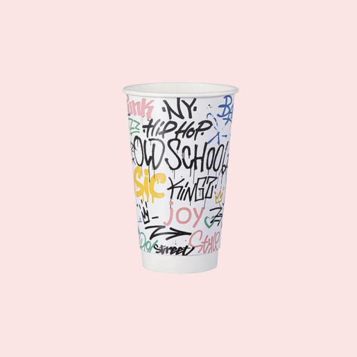 Double Wall Paper Cups 12oz Graffiti Design (Mix of 3 Designs) Double Wall Paper Cups 12oz Graffiti Design (Mix of 3 Designs)