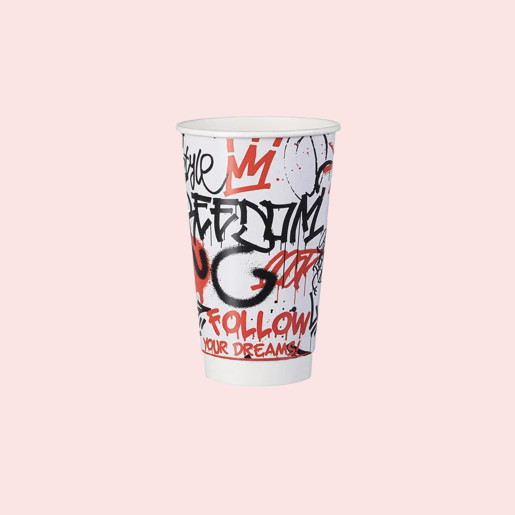Double Wall Paper Cups 12oz Graffiti Design (Mix of 3 Designs) Double Wall Paper Cups 12oz Graffiti Design (Mix of 3 Designs)