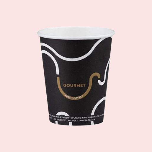 Single Wall Paper Cups 12oz Gourmet Design Single Wall Paper Cups 12oz Gourmet Design