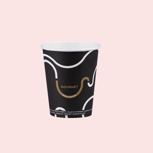 Single Wall Paper Cups 8oz Gourmet Design Single Wall Paper Cups 8oz Gourmet Design