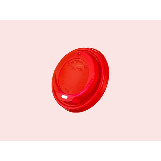 Coffee Cup PP Sip Lids Red Colour 90mm Coffee Cup PP Sip Lids Red Colour 90mm