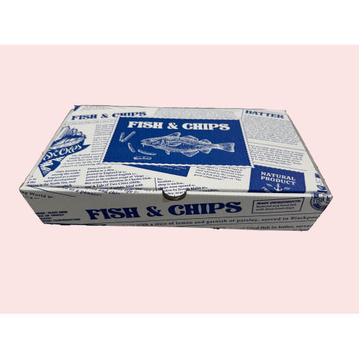 Fish & Chip Design Boxes - Corugated Newspaper Design Fish & Chip Design Boxes - Corugated Newspaper Design