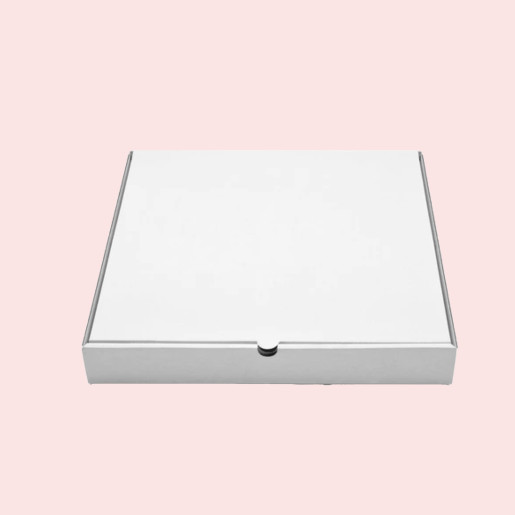 White Kraft Corrugated Pizza Boxes
