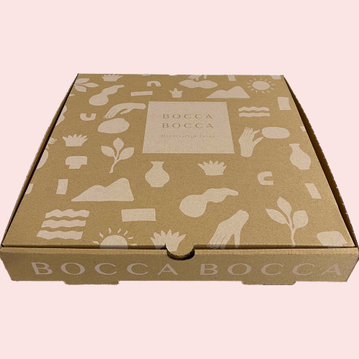 Personalised Brown Pizza Boxes